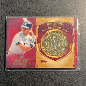 Don Mattingly 1st Home Run Medallion Card